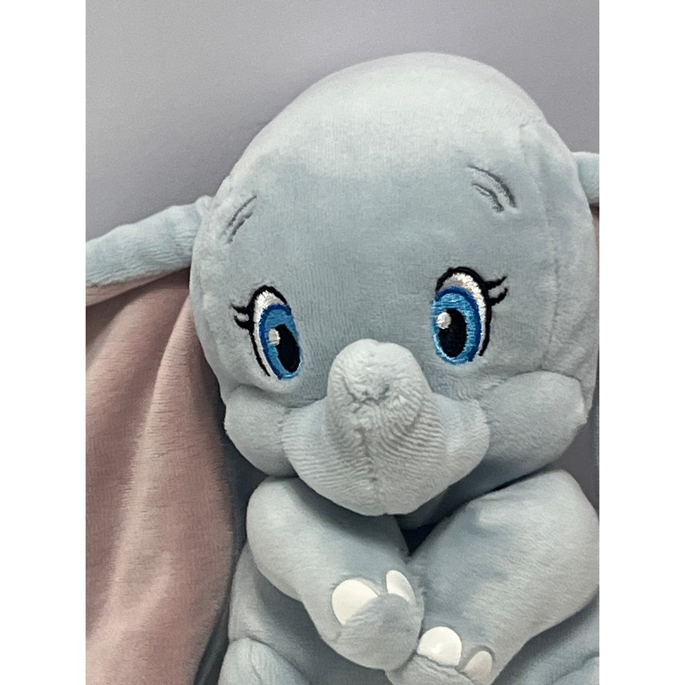 Ty Sparkle Dumbo Disney Plush Stuffed Animal Light Blue 7 Inch Sitting Elephant